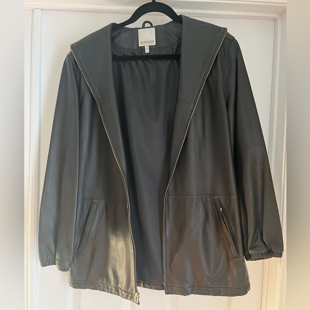 Women’s M Anne Klein Genuine Lambskin Jacket